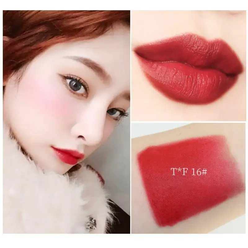 Матовая губная помада 10 цветов водостойкий стойкий Увлажняющий Яркий пышный