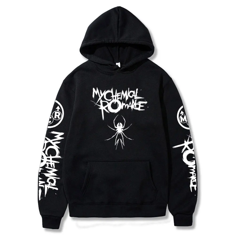 My Chemical Romance Hoodies Punk Band Fashion Hooded Sweatshirt Hip Hop Hoodie Pullover Men Women Sports Casual Rock Top Clothes