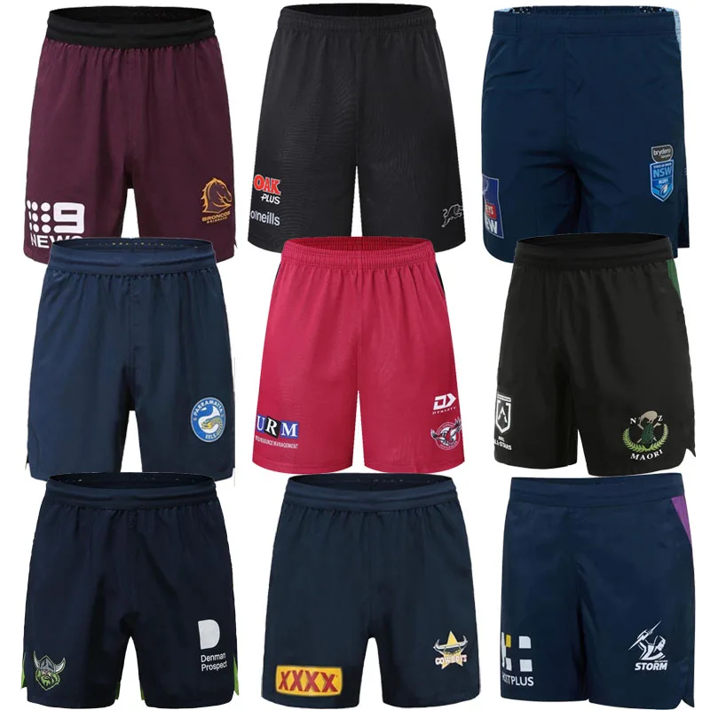 

2020 2021 Austrália Cowboys Rabbitohs Maori Broncos Maroons Nsw Blues Warriors Titans Galos Rugby Camisa Shorts de rugby S-5XL