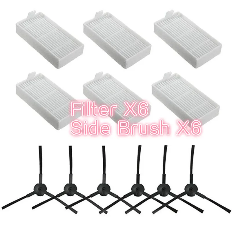 

Запасные части для робота-пылесоса ILIFE V3, V5, V5s, V3s, V5s Pro, V50, X5, v50 pro, Hepa-фильтр X6 + боковая щетка X6