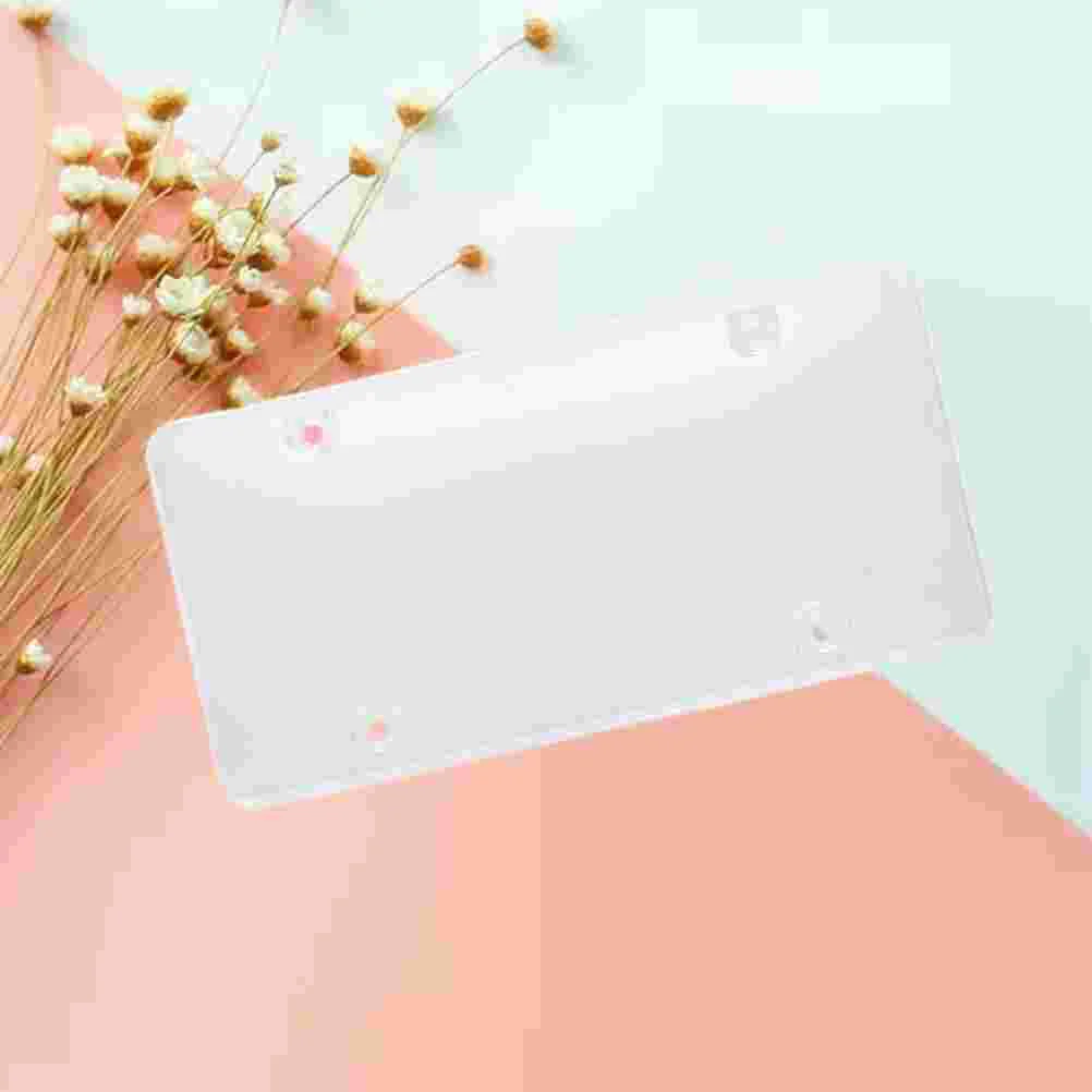 

2 шт., прочные Чехлы для номерного знака (белый)