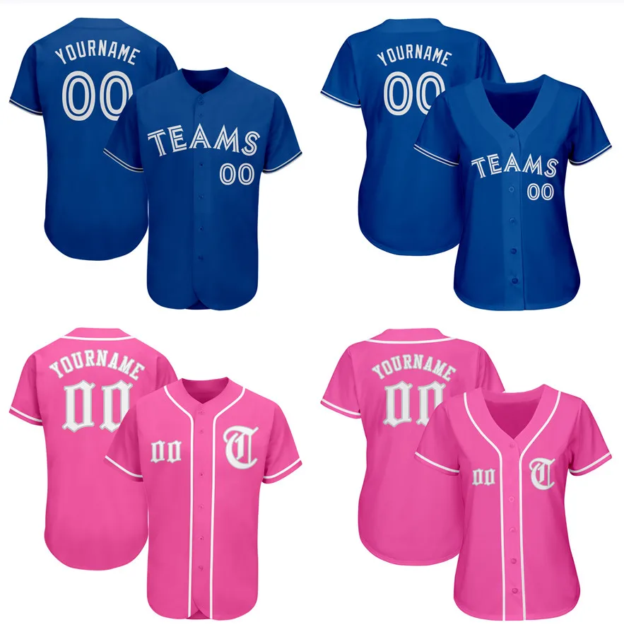 

Customize Couples Baseball Jersey Name/Number Sublimated Mesh Breathable Short Sleeve Hip Hop Streetwear for Men/Lady Big size