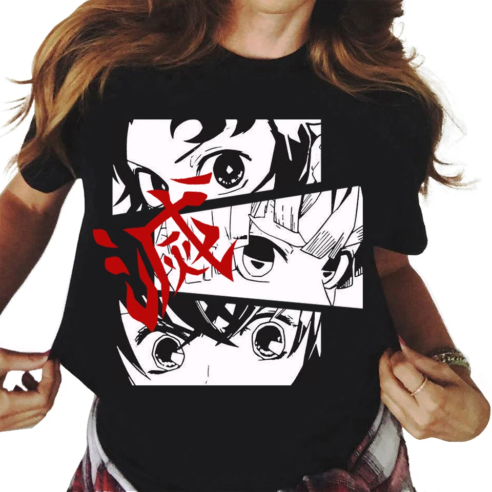 

Japanese Anime T Shirt Men Fashion Demon Slayer T-shirt Graphic Tshirt Hip Hop Top Tees Male