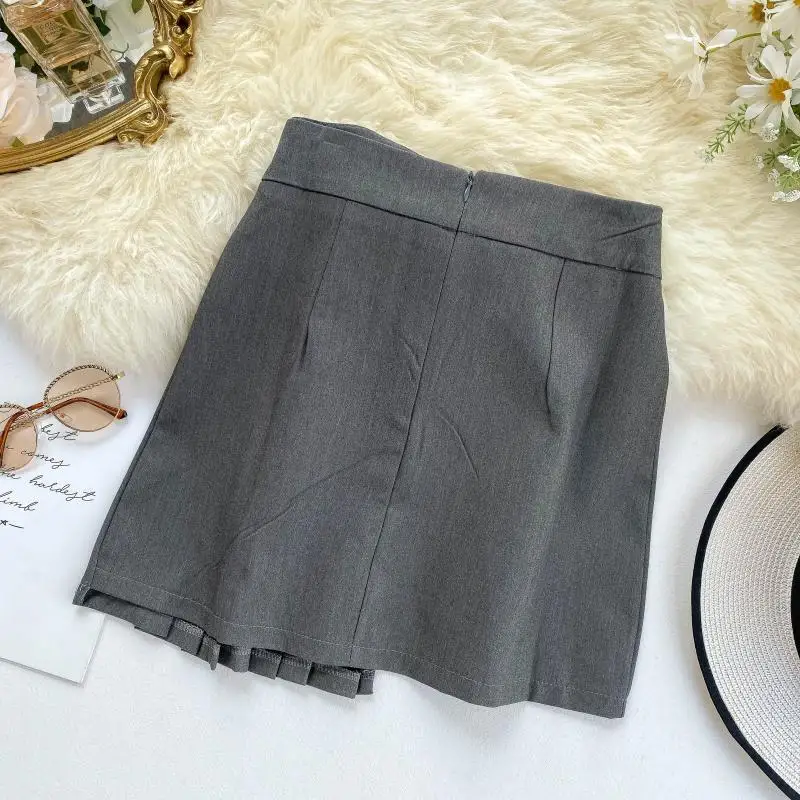 Модная юбка MUMUZI из полиэстера осень 2021 новая модная богини необычная