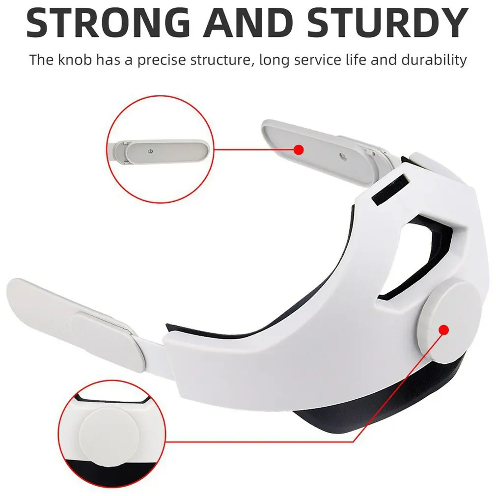 

Q2 Adjustable head strap for oculus quest 2 Elite strap VR Headband Comfort Foam Pad Replacement Strap- Enhanced Support&Comfort