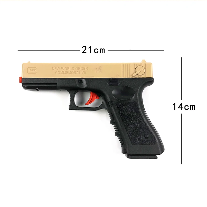 

Glock Manual Pull Back Shoot Crystal Bomb Water Bullet Toy Gun Pistol Weapon Blaster For Adults Kids CS Fighting Outdoor Game