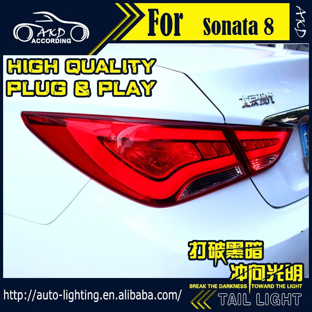 АКД стайлинга автомобилей хвост лампа для Hyundai Sonata задние светильник s