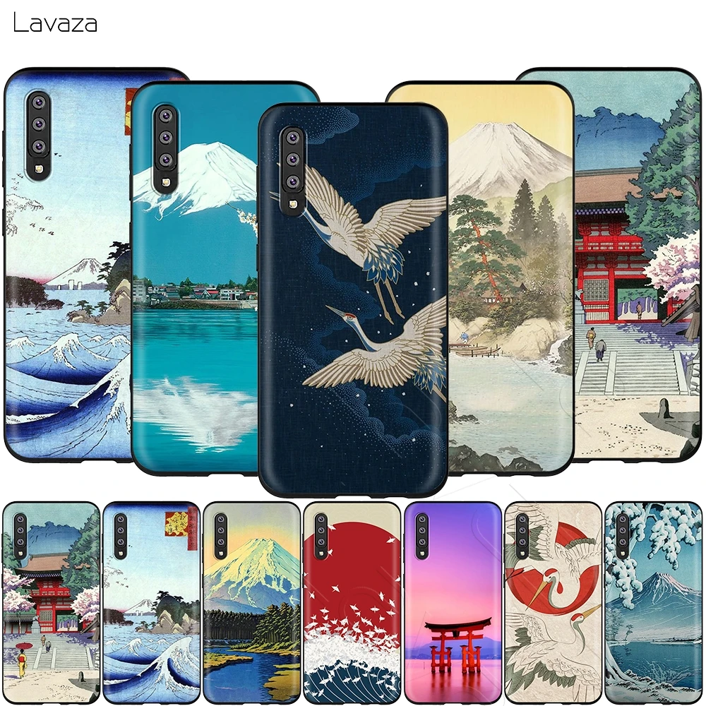 Lavaza японский кран Fuji Mountain Wave чехол для Samsung Galaxy Note 10 Plus A10 A30 A40 A50 A70 M20 A20 A20S A10S A30S A50S |