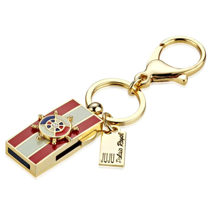 Модный металлический флэш накопитель USB2.0 в морском стиле с логотипом на заказ|USB