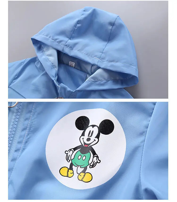 Весенне-осенние куртки для мальчиков новые модные детские пальто с капюшоном и