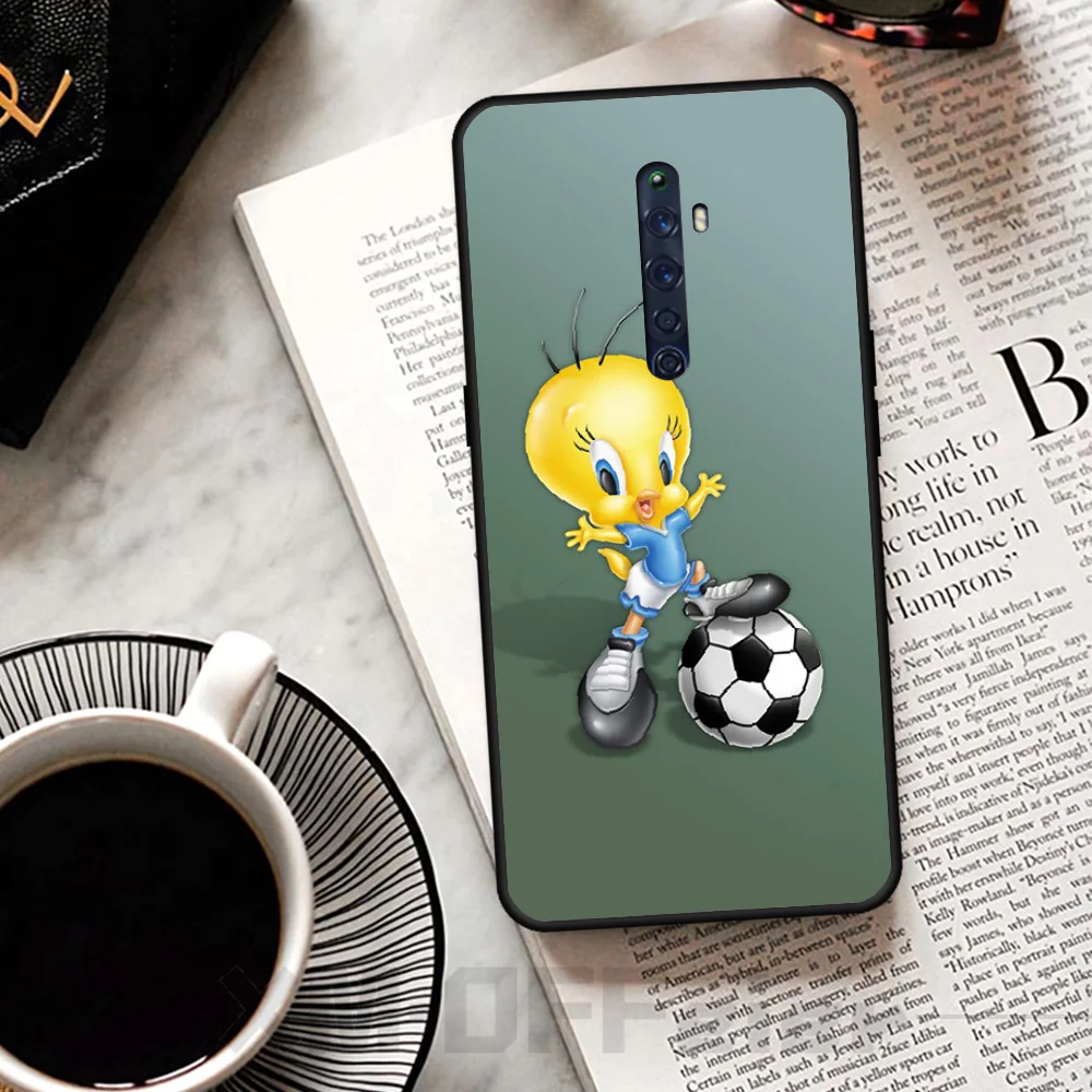Мягкий черный чехол для телефона BaweiTE Cute Tweety Bird OPPO RENO 2Z R15pro R17pro Realme 2 2pro 3 3pro 5 5pro C2 |
