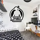 Персональная Настенная Наклейка в виде игры PUBG, наклейки на стену с силуэтами людей, индивидуальный игровой домашний декор, Виниловая наклейка на стену joy968