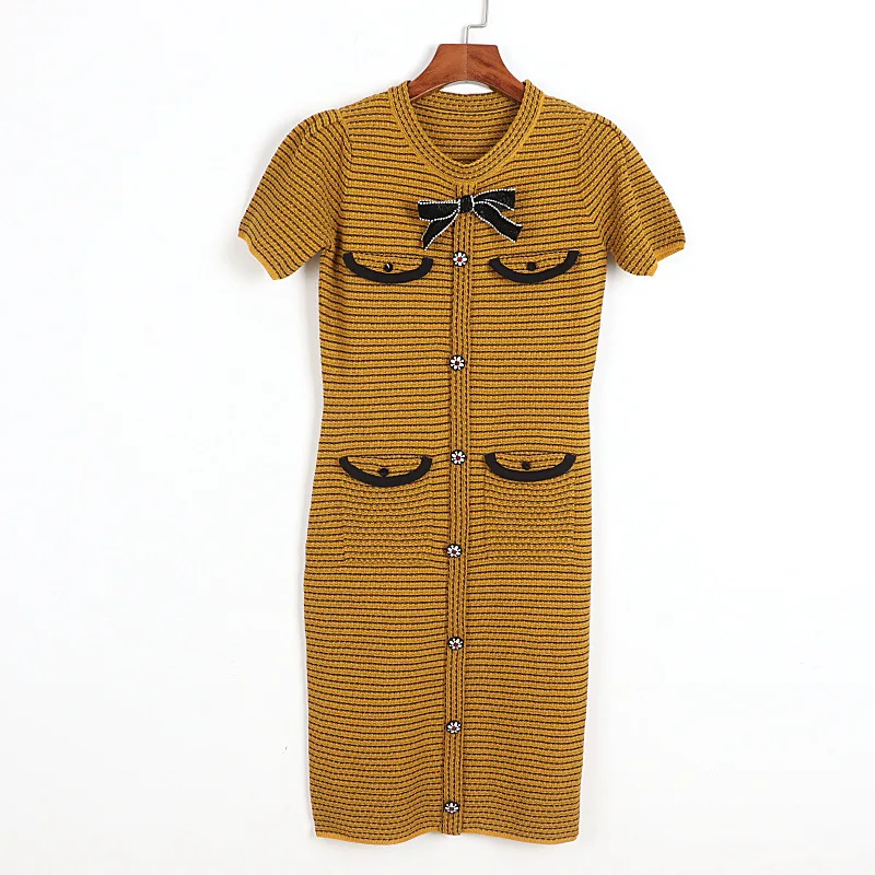 

Женское платье в стиле ретро, элегантное соблазнительное платье с круглым вырезом и короткими рукавами в Корейском стиле Харадзюку, летняя ...