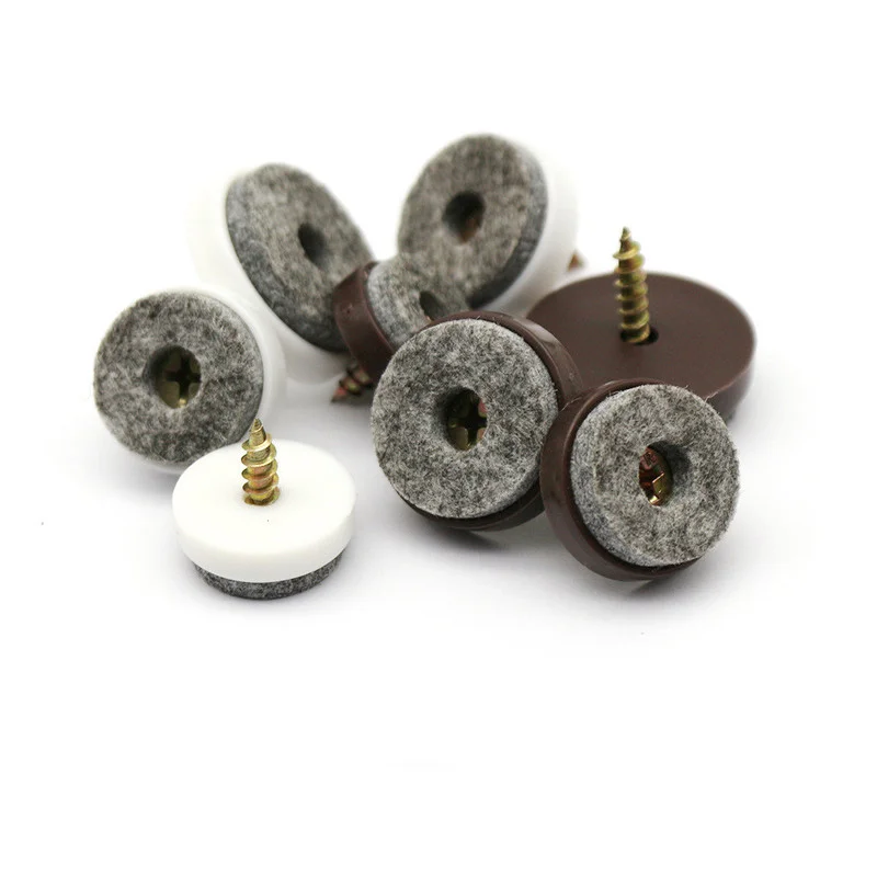 

10pcs Felt Foot Pad Non-slip Nail Floor Protector 20/22/24/28m for Furniture Sofa Chair Table Leg Mat Home Hardware Accessories