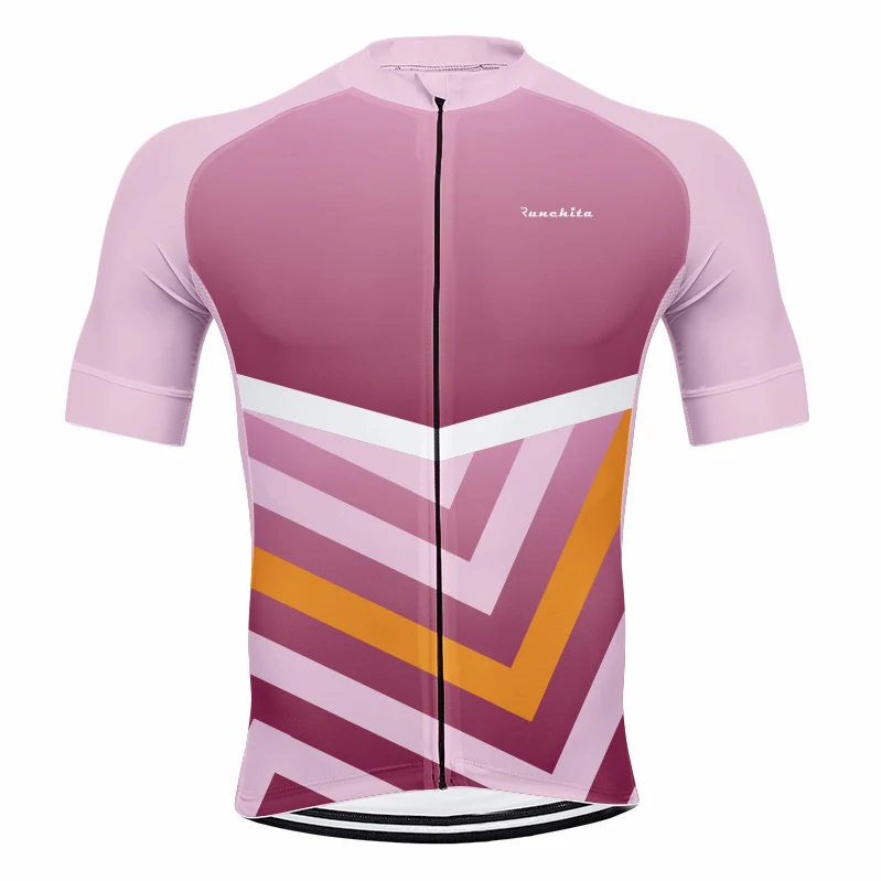 Профессиональная команда RUNCHITA летняя велосипедная Джерси с коротким рукавом