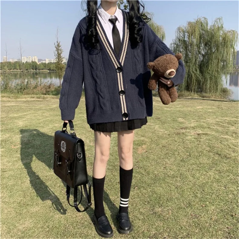 Школьная форма для девочек в японском и корейском стиле Осень-Зима Свободный