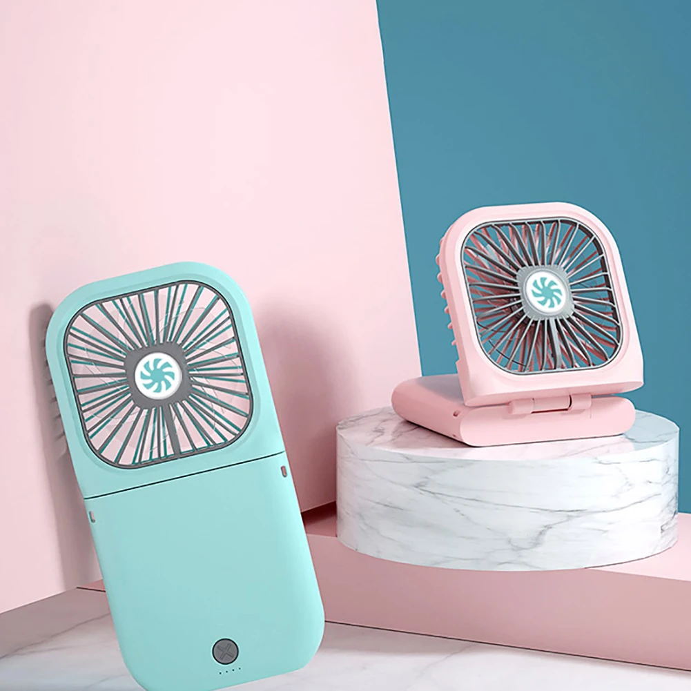 Портативный складной USB вентилятор портативный Перезаряжаемый мини для