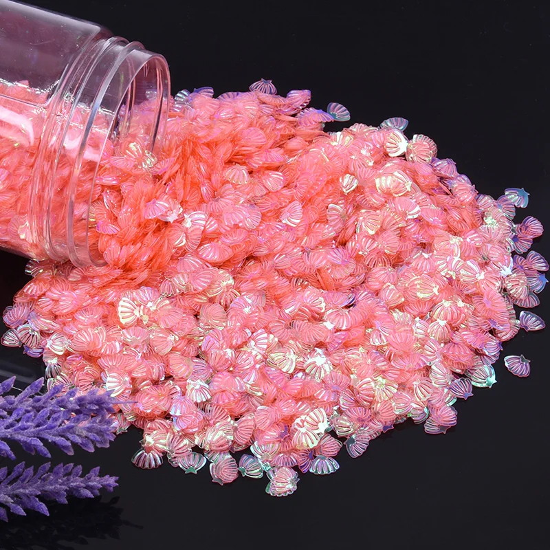 7 мм блесток в виде ракушки блестки для нейл-арта шитья свадебного декора