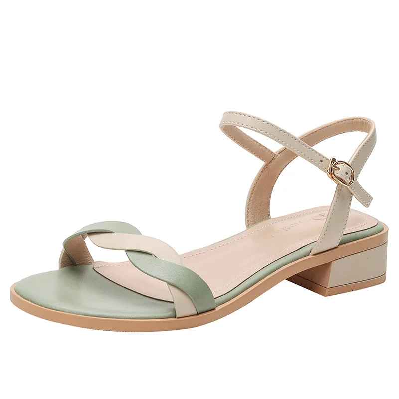 

Sandals Women 2021 High Heel Fashion Simple Comfortable Open Toe Non Slip TPU Soles Ladies Sandals Chaussure Plus Size Mujer