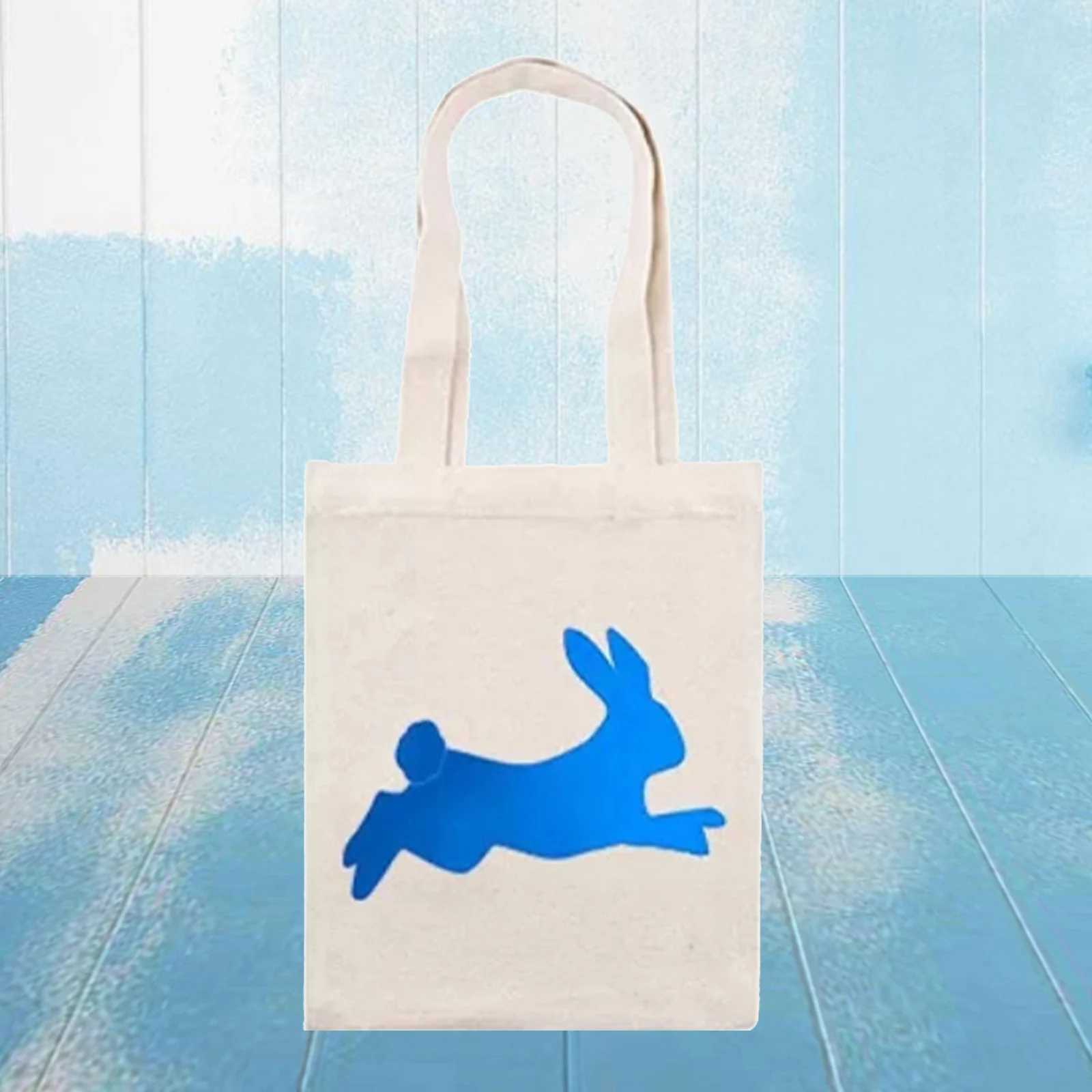 

Non-woven Easter Bunny Tote Rabbit Bag Gift Festive Party Supplies Blue