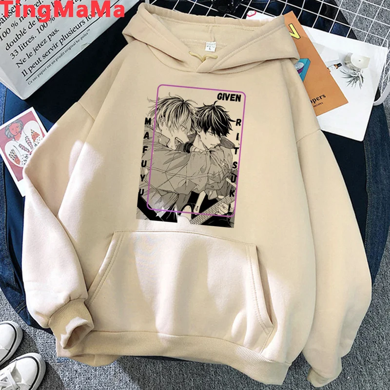 

Given Mafuyu Yaoi hoodies male hip hop y2k aesthetic men sweatshirts Oversized graphic