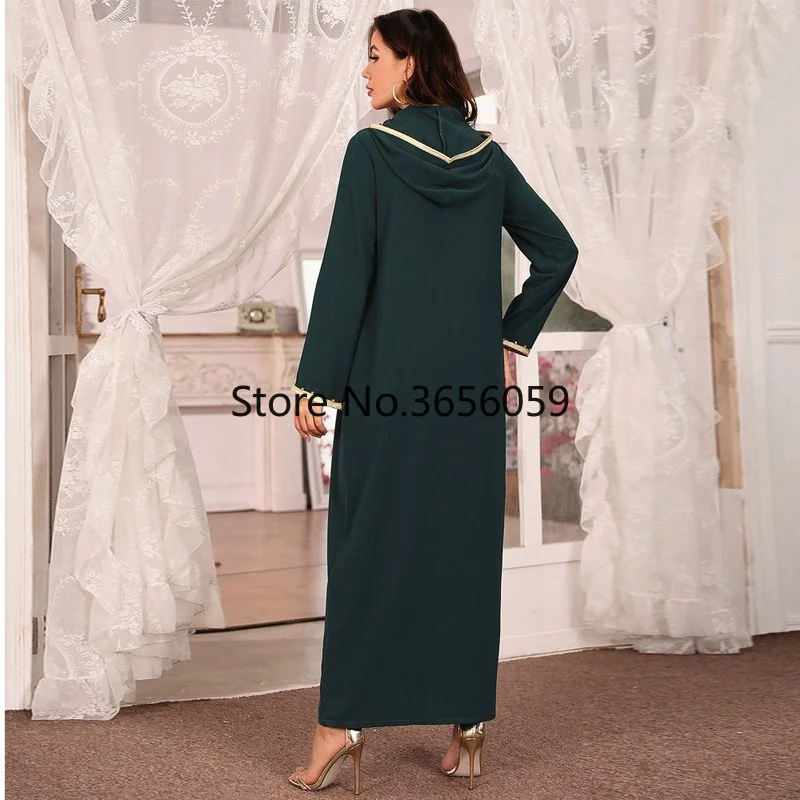 2XL Дубай Abaya Jellaba женская мусульманская Мода Ручная работа Стразы Халат с