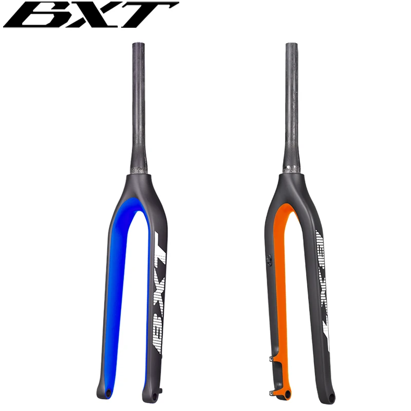 BXT Fork 29er mountain bike carbon mtb fork Bicicletas Rigid Tapered Thru Axle 15mm bicycle Fork super light carbon fork