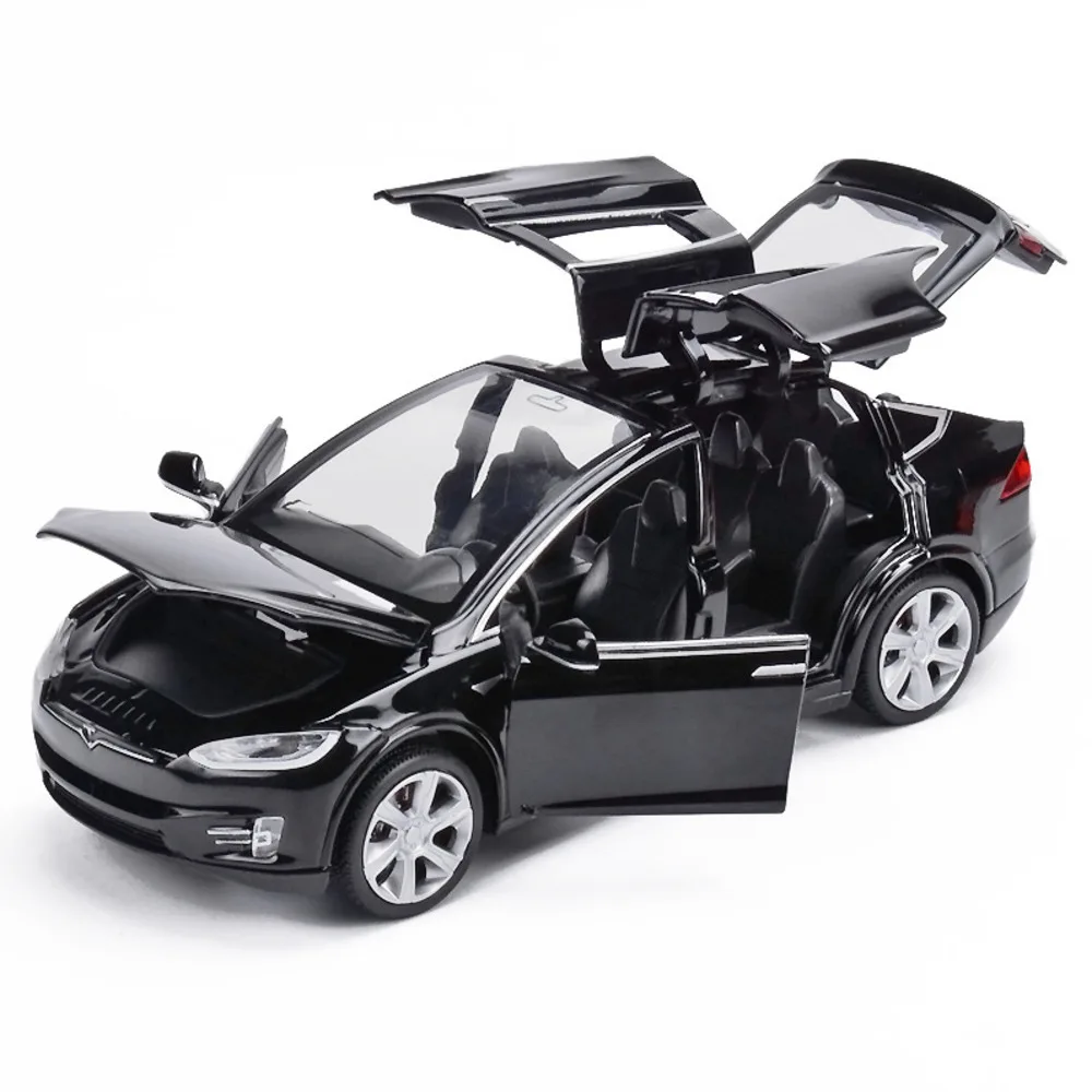 1/32 Tesla модель X90 сплава Diecasts автомобиля S автомобилей Вытяните назад 6 двери