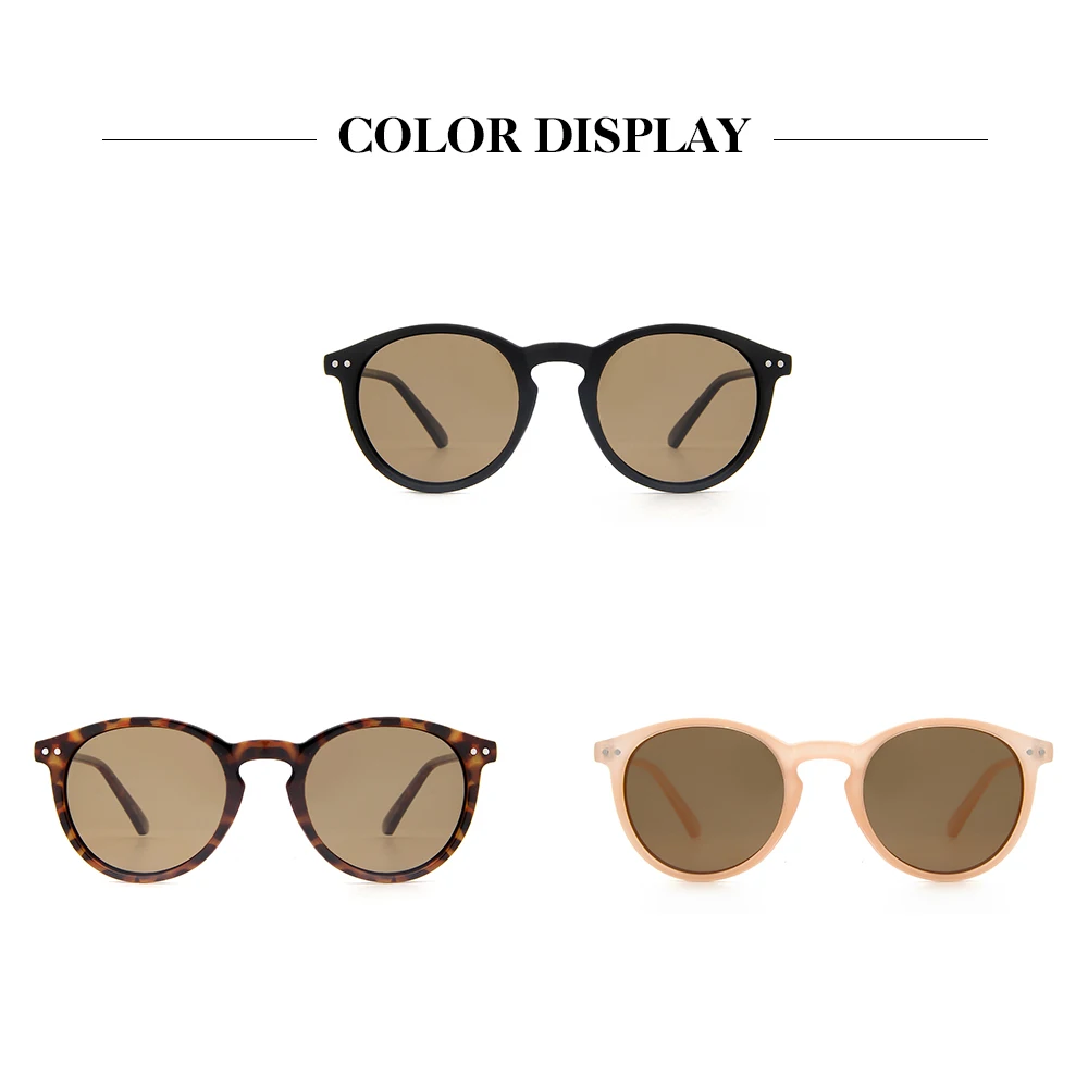 

Cyxus Fashion Polarized Sunglasses for Women Round Retro Frame with Anti 100% UV400 1065