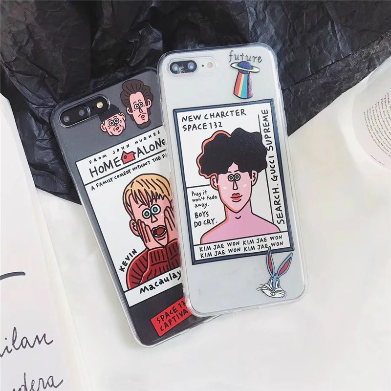 Художественный мультяшный чехол для телефона для мальчиков iPhone 11 Pro max 6 6S 7 8 Puls X XR Xsmax чехол s Ультратонкий Мягкий силиконовый чехол IMD