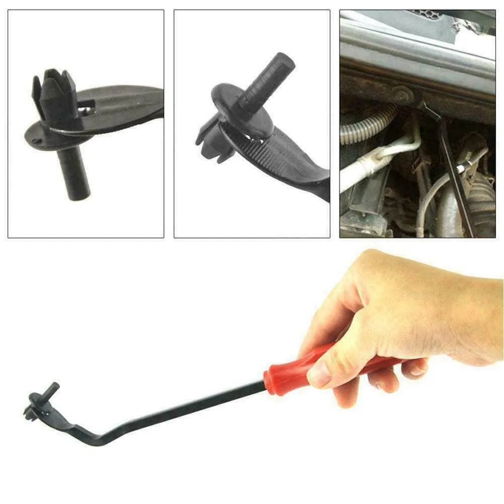 

2pcs Car Door Clip Panel Trim Rivets Clips Removal Tool Auto Clip Remover Plier Uphostery Pry Bar Kit Repair Tool