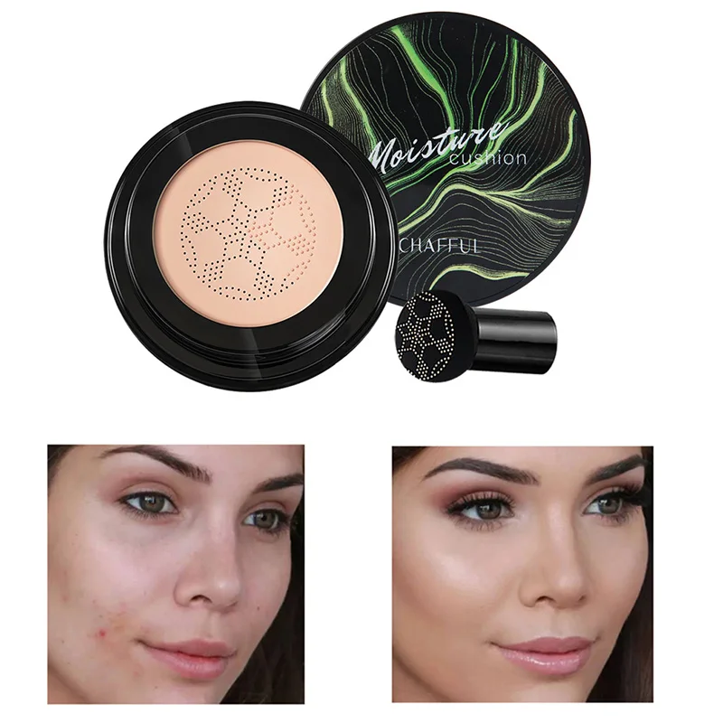 

Air-permeable Mushroom head liquid foundation Whitening Sun Block Beauty Base Make Up Concealer Oil Control Full Cover Makeup