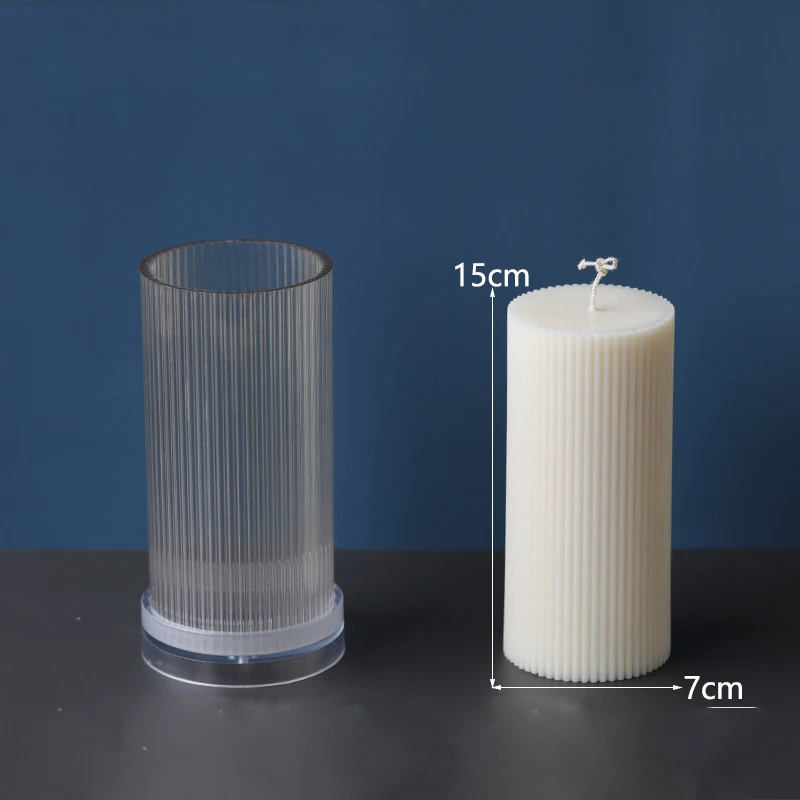 

Candle Molds For Candle Making Acrylic Plastic Classical Striped Roman Column Design Shape Paraffin DIY Accessories Wholesale