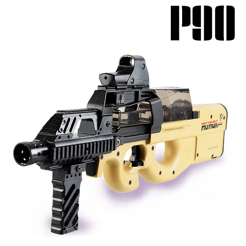 Supreme sand Электрический P90 игрушечный пистолет Граффити Мягкая вода мрамор пистолет игрушечный пистолет Открытый CS штурмовой Снайпер моделирование игрушечное оружие подарки для детей - Цвет: Supreme sand