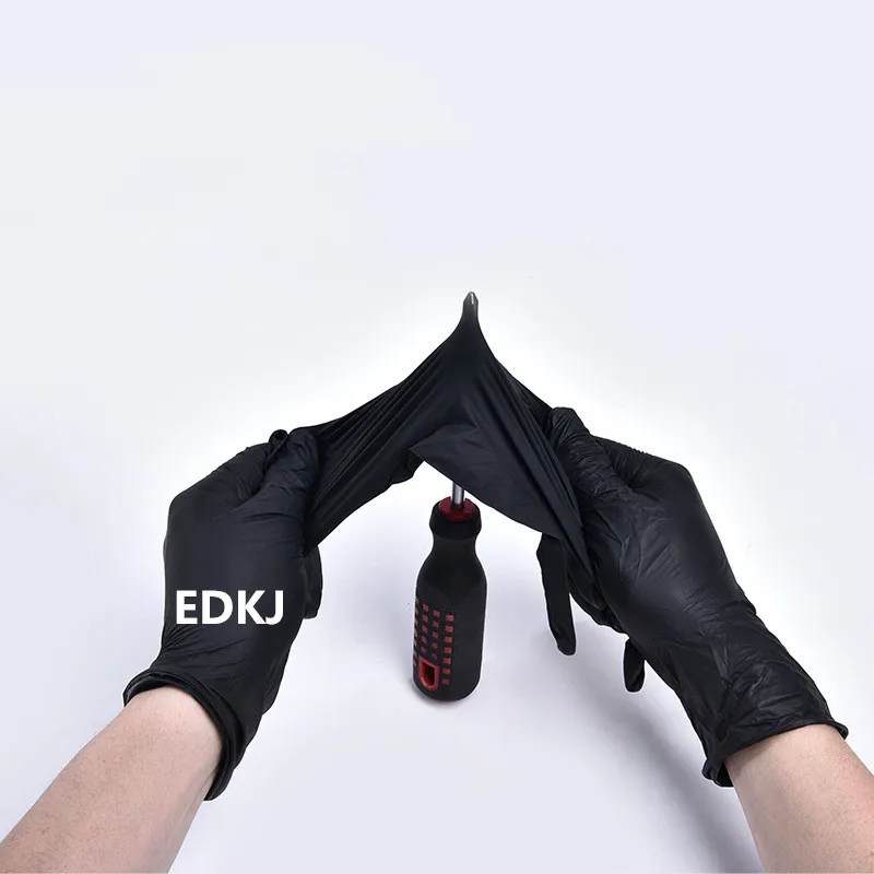 50PCS black Blue disposable nitrile gloves for household cleaning product industrial washing tattoo without box | Дом и сад