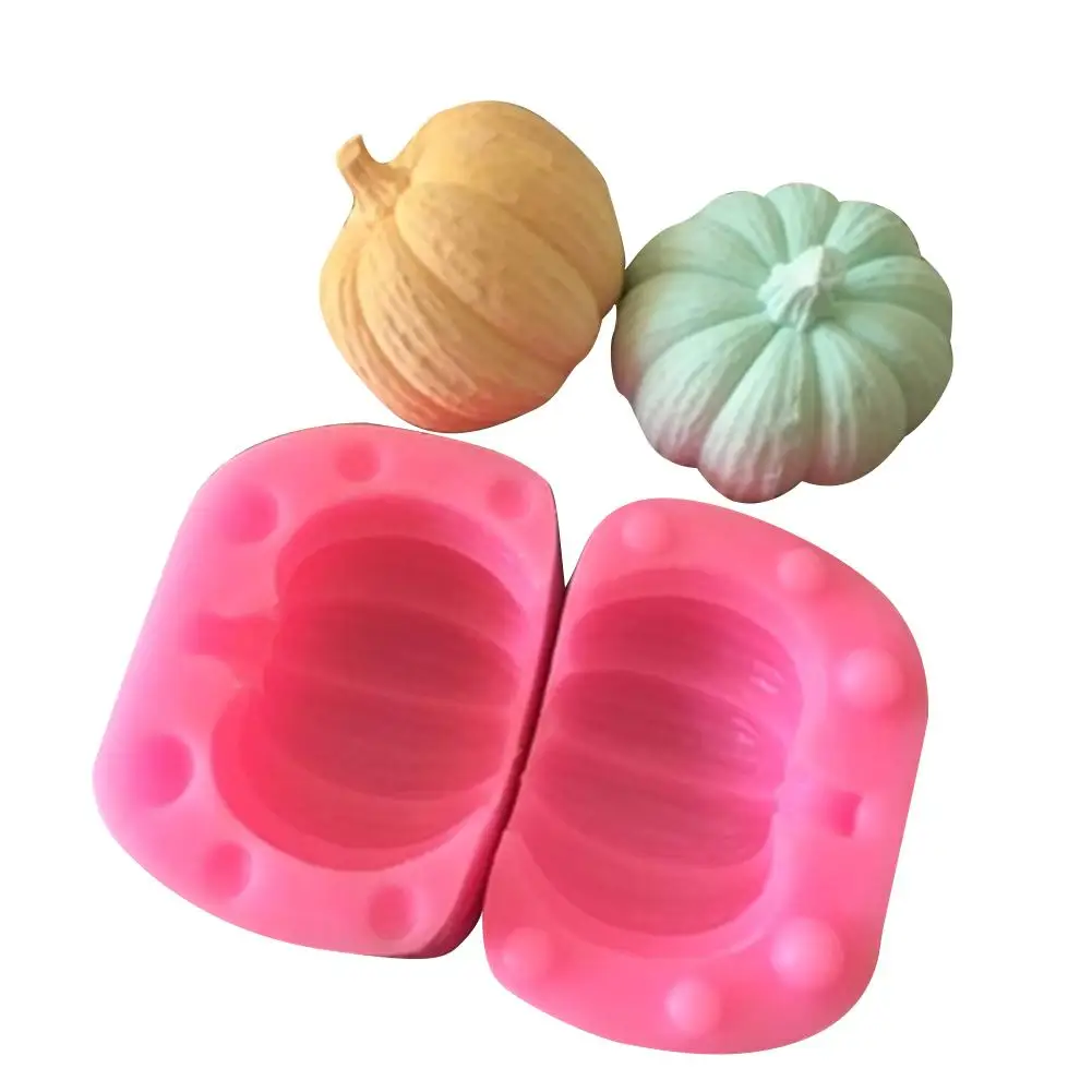 

3D Pumpkin Silicone Mould Candle Clay Mould Chocolate Cake Decorating Mould Baking DIY Silicone Mold Tools Cakes Decoration Mold