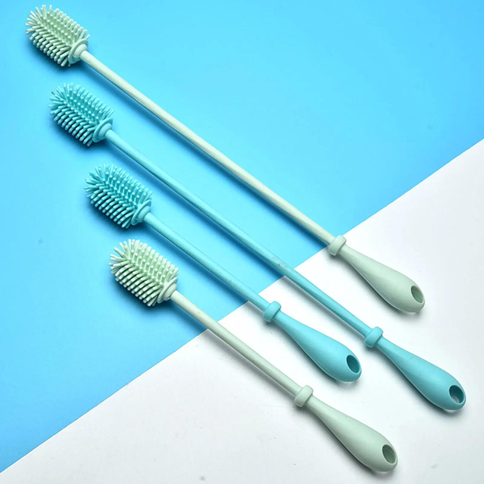 

Силиконовая фотощетка 360 дюйма с длинной ручкой, ручные мягкие насадки для полива пищевых продуктов, кухонные бытовые чистящие щетки