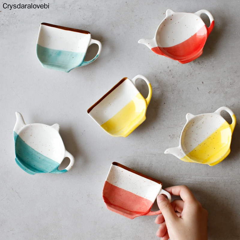 Креативное блюдо для соуса керамическое с заварочным чайником приправа соевый