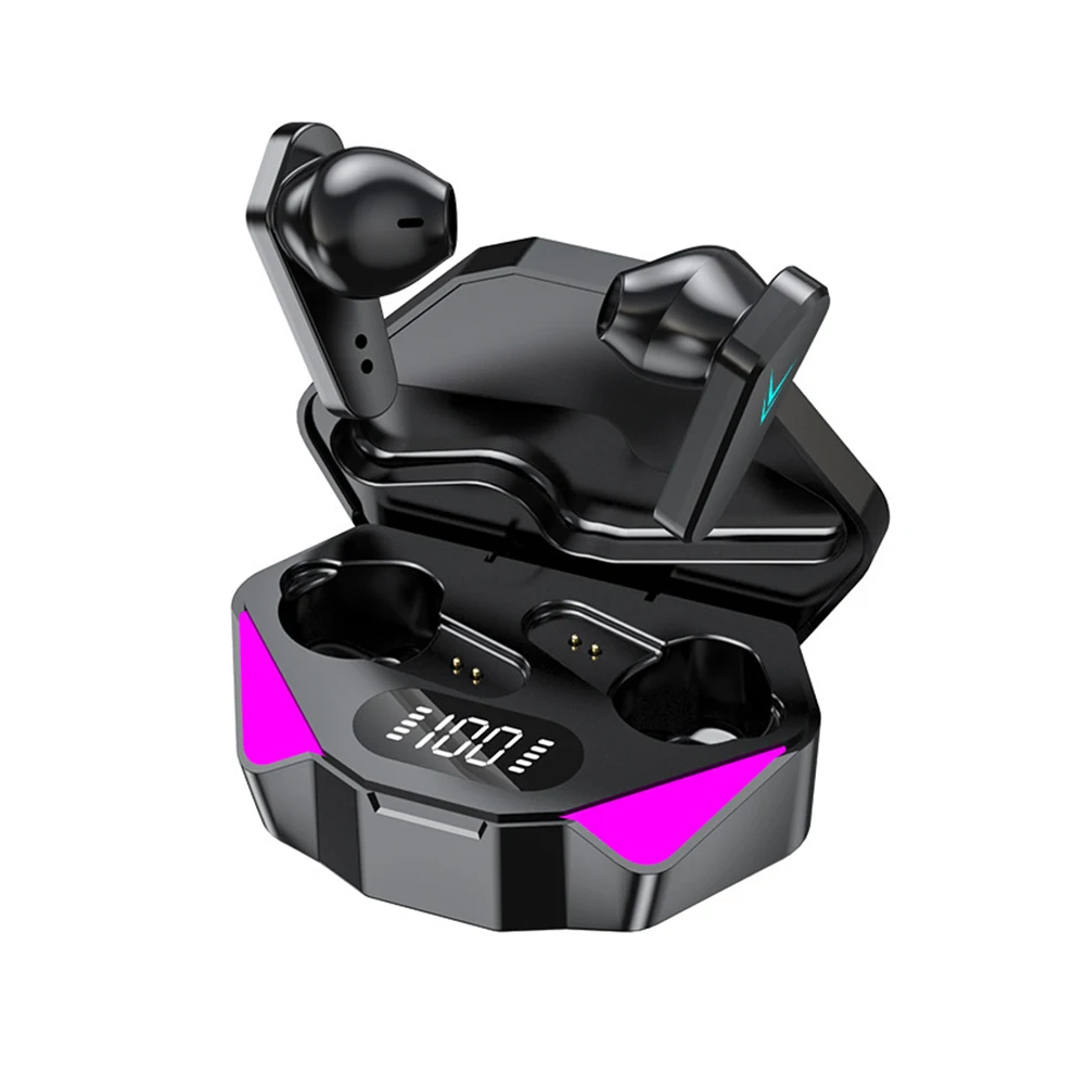 

QueenAcc 15 TWS Bluetooth Headphones 65s Low Latency Wireless Earphones Dual Mode Gaming Headset HIFi Bass Stereo With Microphoe