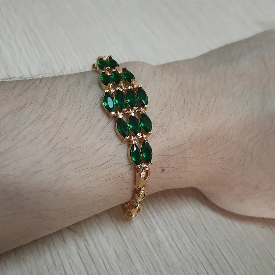 Трендовые летние новые модные популярные ювелирные изделия с зелеными