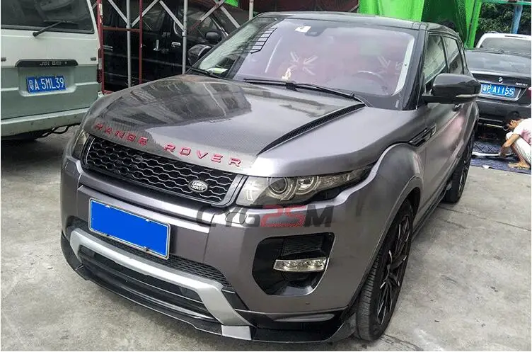 Карбоновый передний бампер спойлер автомобильный диффузор для Land Rover Range Rover Evoque 2012 2013