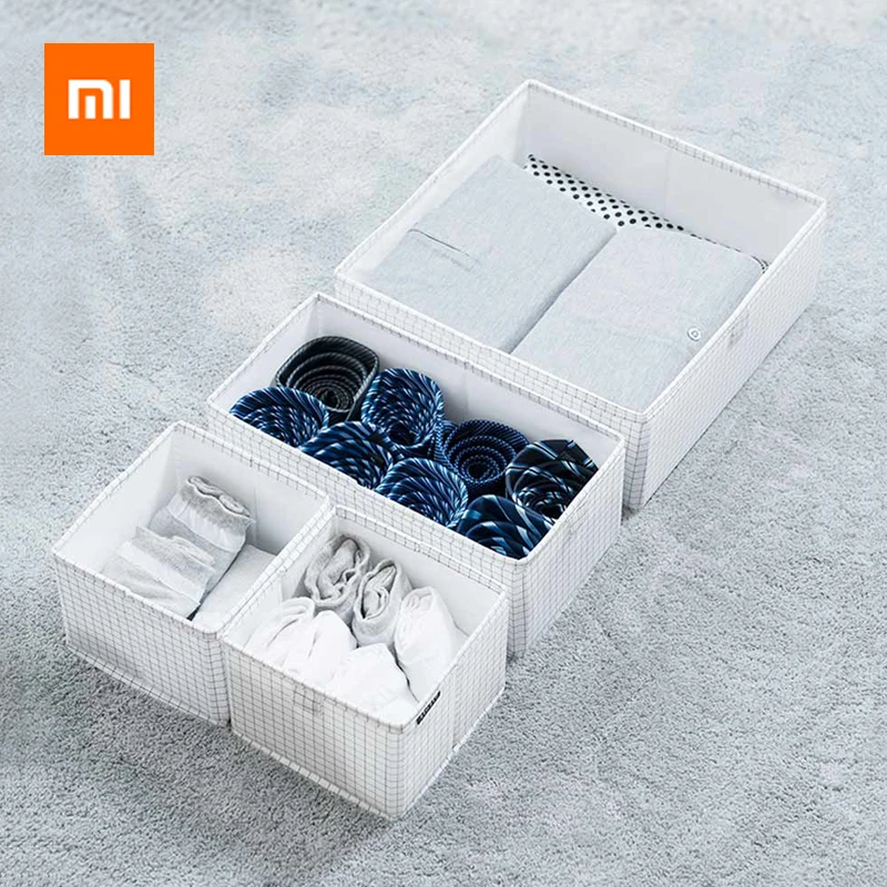 Xiaomi Mijia шкаф ящик отсек Коробка для хранения носки Нижнее белье галстук