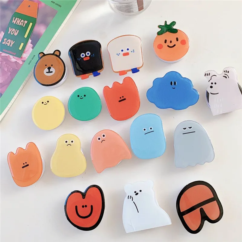 Забавная Милая Складная подставка для планшетов держатель iPhone 7 Plus 11 Samsung Huawei