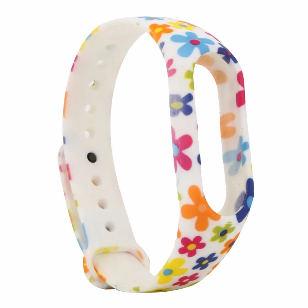 Многоцветный ремешок для Xiaomi сменный силиконовый браслет наручных часов Mi band 2 |