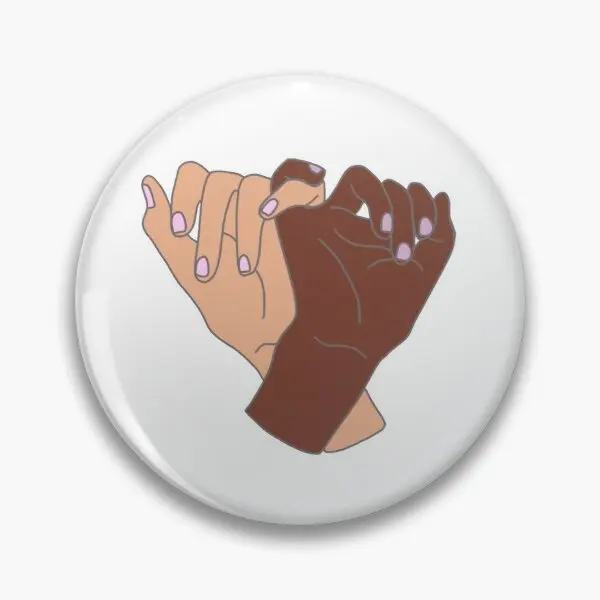 

I Am With You Soft Button Pin Cute Women Jewelry Fashion Lover Metal Decor Brooch Collar Gift Lapel Pin Cartoon Creative