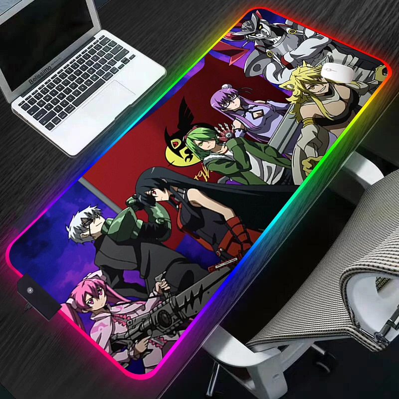 

Игровой коврик для мыши с аниме Akame Ga Kill Game, большой коврик для клавиатуры и ноутбука в стиле аниме, качественный коврик для мыши