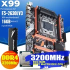 Atermiter X99 PC4 DDR4 D4 набор материнских плат комбо Ксеон E5 2630L V3 2630 LGA2011-3 Процессор (1 шт.); 16 ГБ = 16 Гб 3200 МГц ECC REG rec памяти