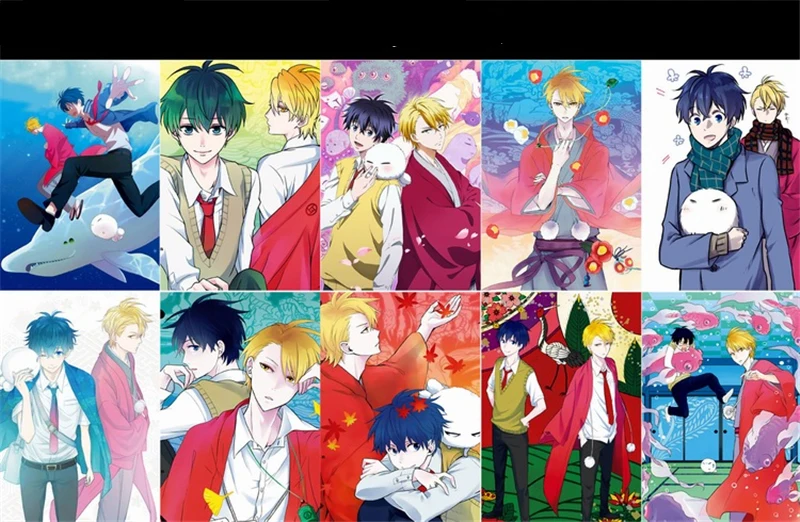 Аниме хижина монстра меланхоли Мультяшные наклейки постер открытка реквизит для