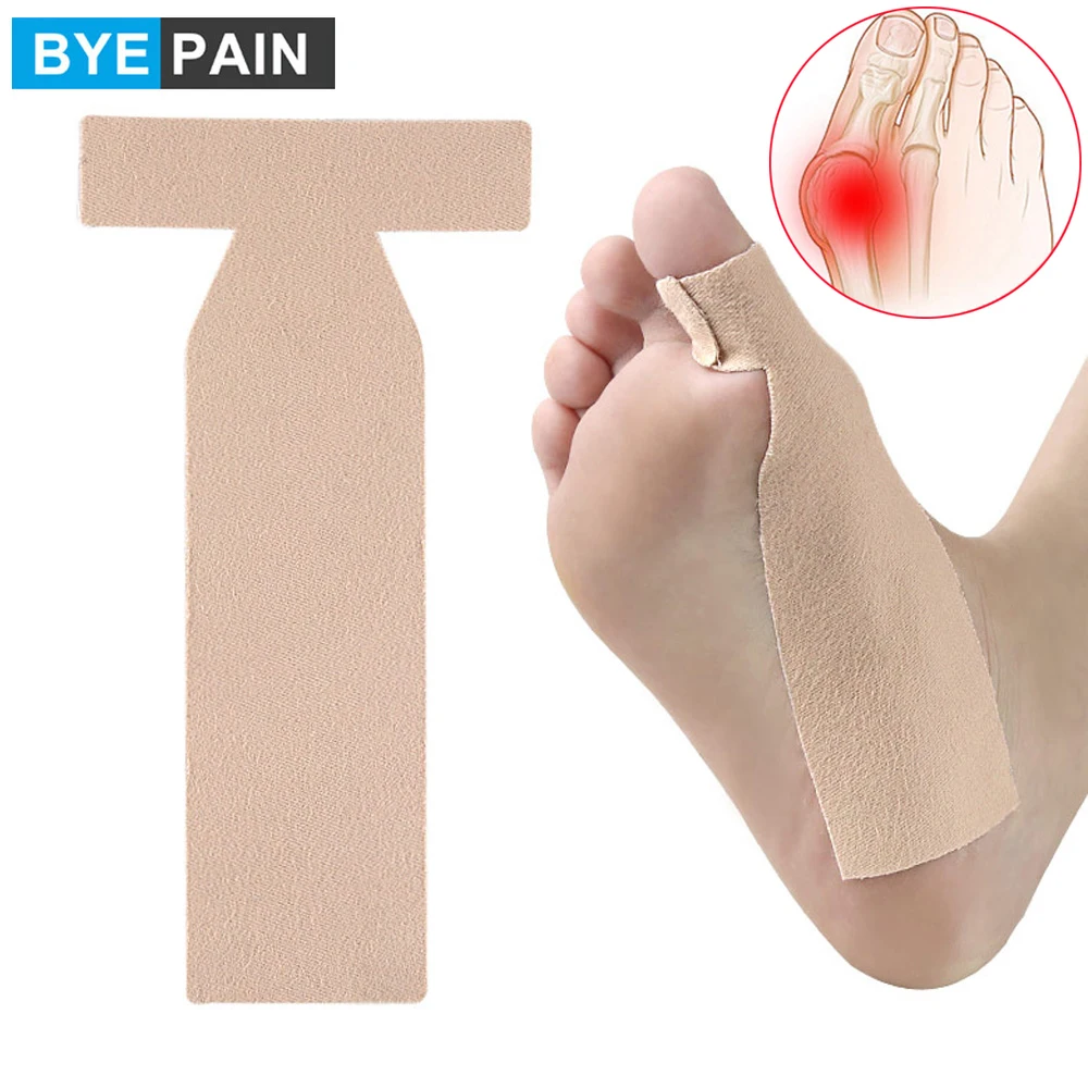 1Pcs Hallux Valgus Bandage Bequemes T Förmigen Selbstklebende Bunion Pain Relief Atmungsaktive Weichen Fuß Toe Corrector Band