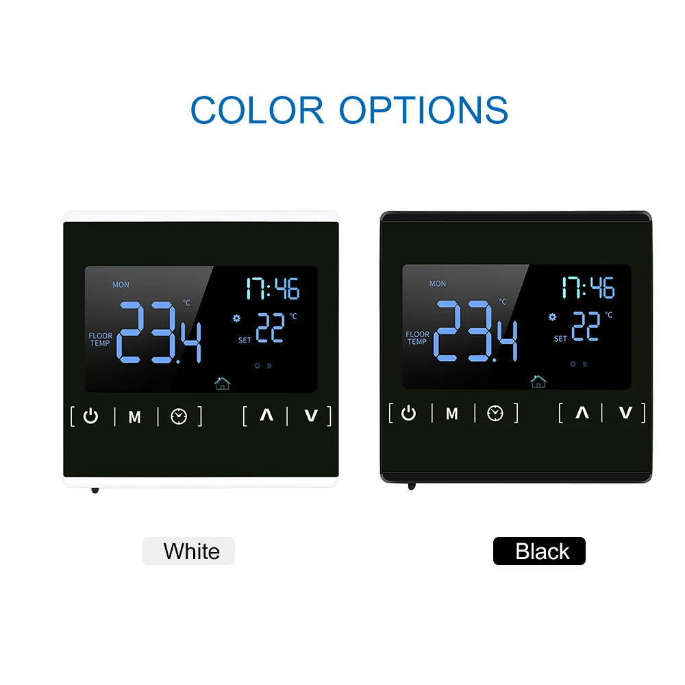 

Smart LCD Touchscreen Thermostat for Home Programmable Electric Floor Heating System Water Heating Thermoregulator AC 85-250V
